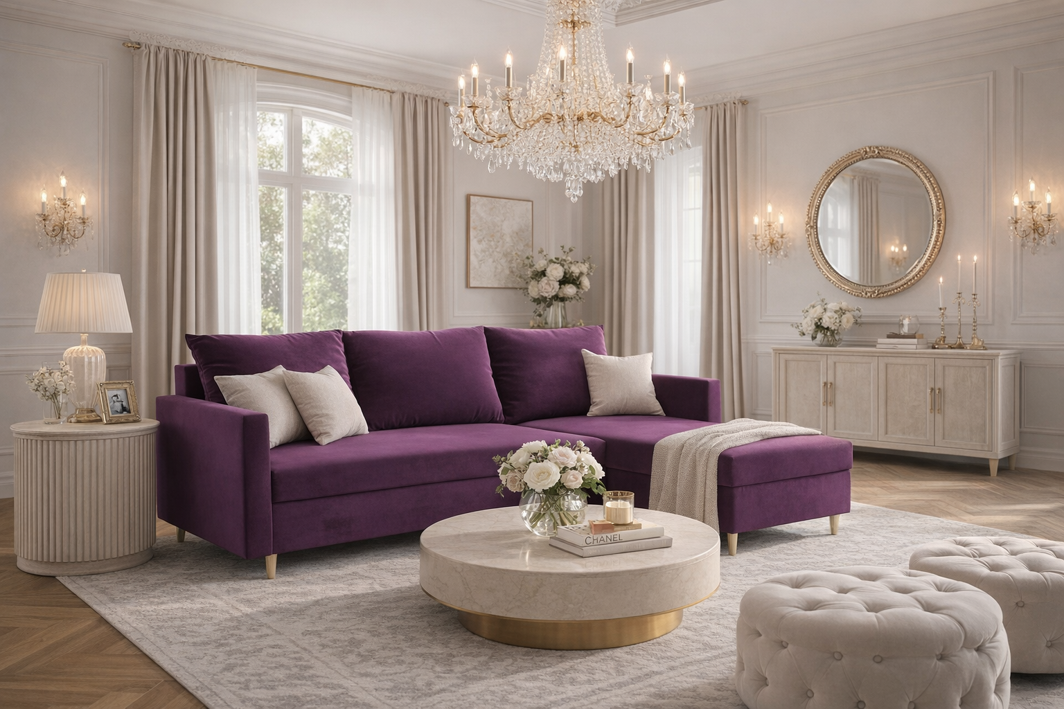 Narożnik skandynawski z funkcją spania RIO