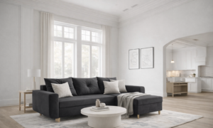 Narożnik skandynawski z funkcją spania EVAN