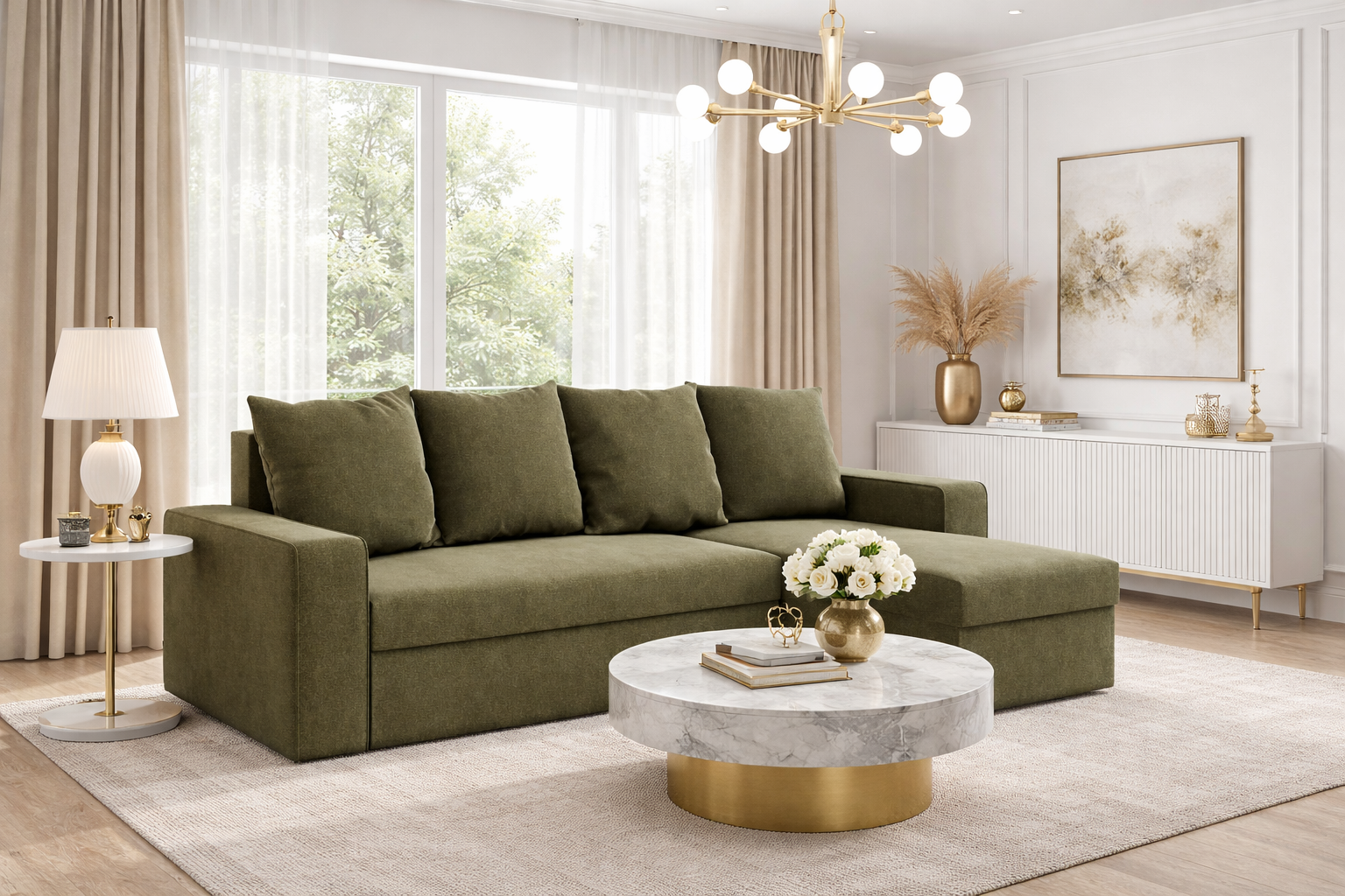 Narożnik z funkcją spania Dante