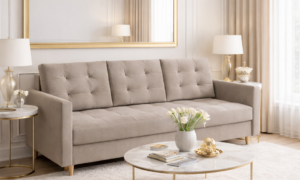 Sofa trzyosobowa z funkcją spania SAWA