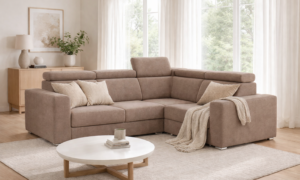 Narożnik z funkcją spania VANTI  z zagłówkami