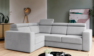 Narożnik z funkcją spania VANTI  z zagłówkami