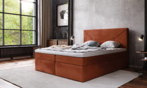 Łóżko kontynentalne z pojemnikiem CAPRI