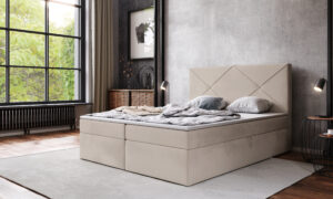 Łóżko kontynentalne z pojemnikiem VERDE