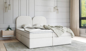 Łóżko kontynentalne z pojemnikiem COMO